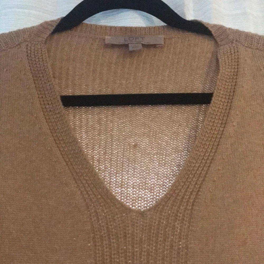LOFT camel colored tunic sweater - Picture 2 of 4
